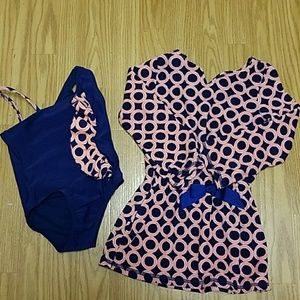 Cabanalife baby girl swimsuit set
